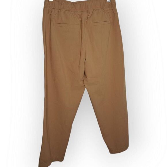 Marella Women's Monochrome Drawstring Trousers in Tan size Small - Picture 4 of 6
